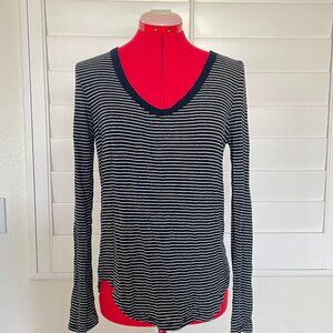 Black and White Striped Long Sleeve